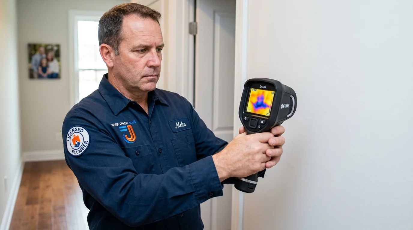 Thermal imaging leak detection by Johns Plumbing LLC in Clemson